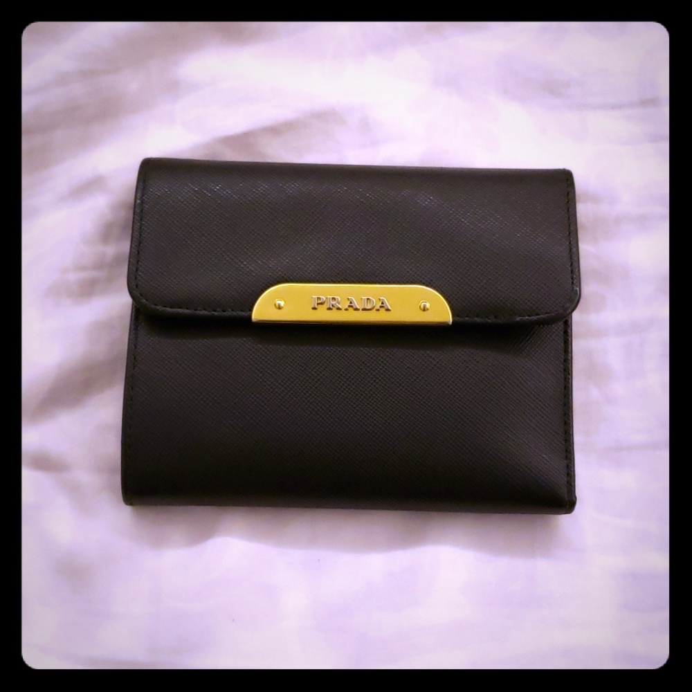 Prada Black Leather Wallet